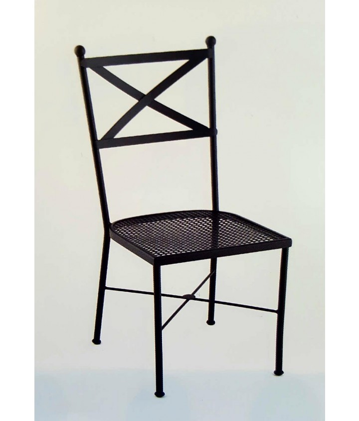 SILLA DE CHAPA METÁLICA PERFORADA
