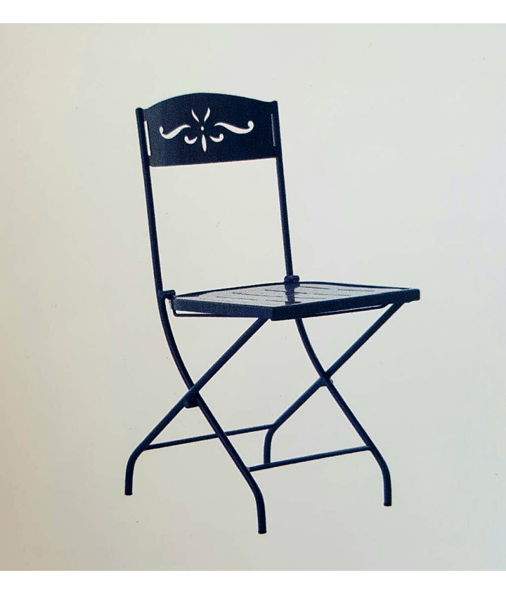 SILLA DE CHAPA METÁLICA RANURADA