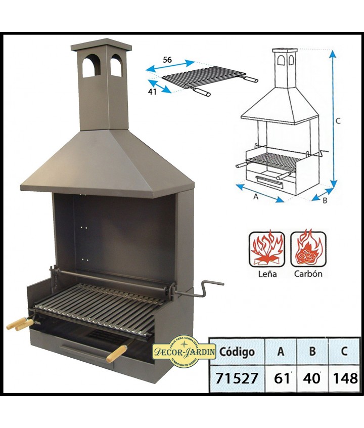 CAJÓN BARBACOA CON CHIMENEA 