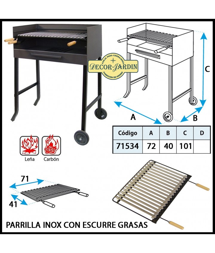 BARBACOA CON PARRILLA 