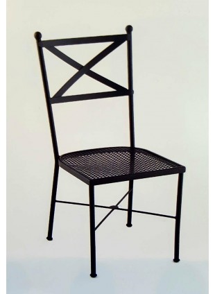 SILLA DE CHAPA METÁLICA PERFORADA